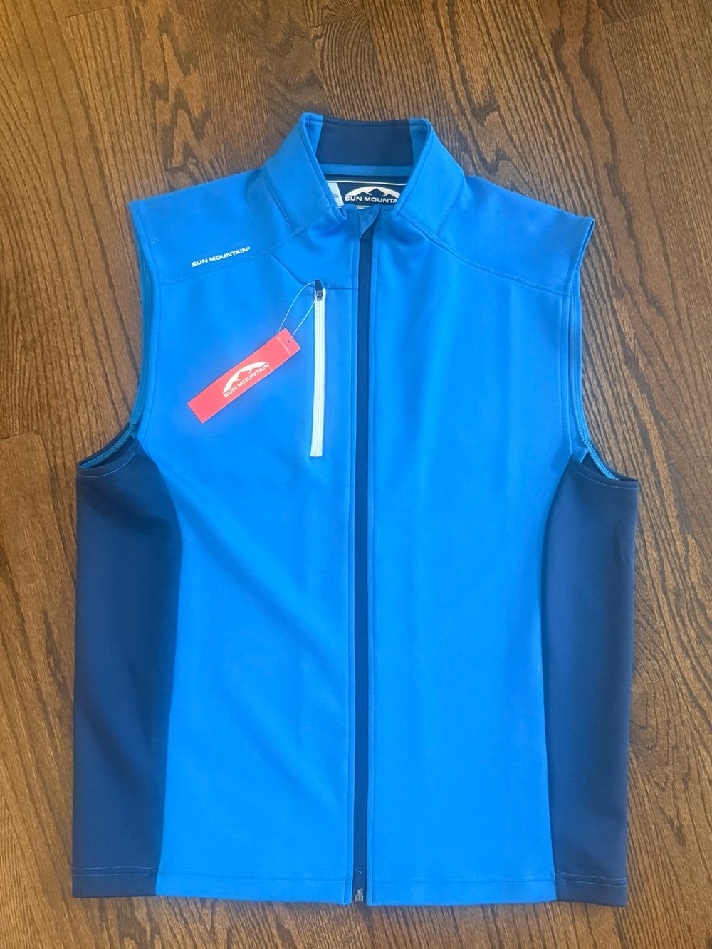 Sun Mountain Men's Blue Performance Golf Vest